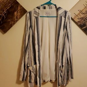 A cute pin strip blazer.